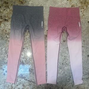 Gymshark ombre leggings Adapt seamless high rise leggings set of two